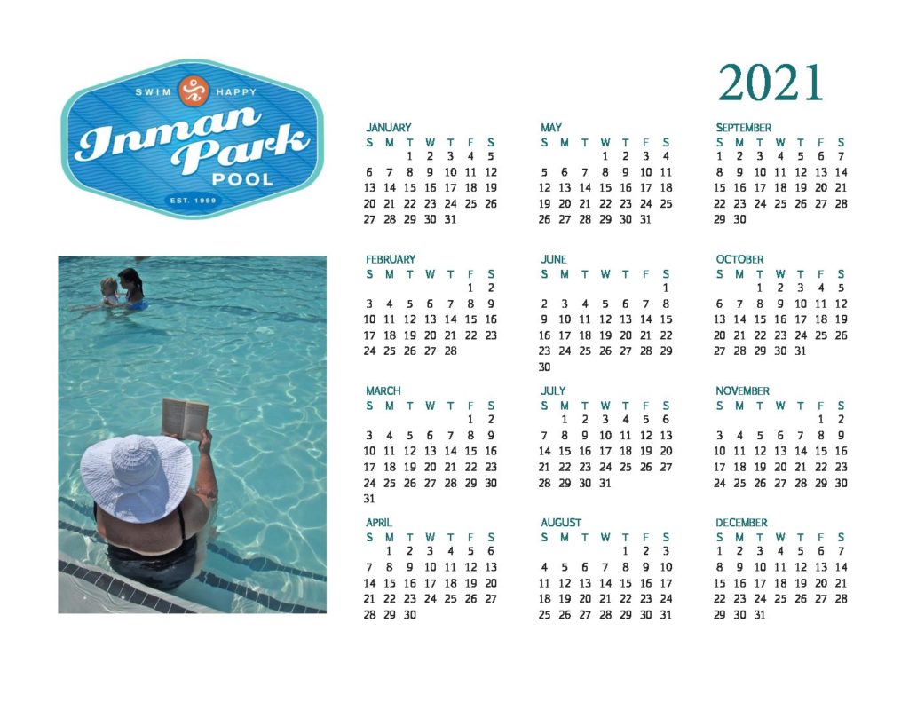 Calendar Inman Park Pool Association